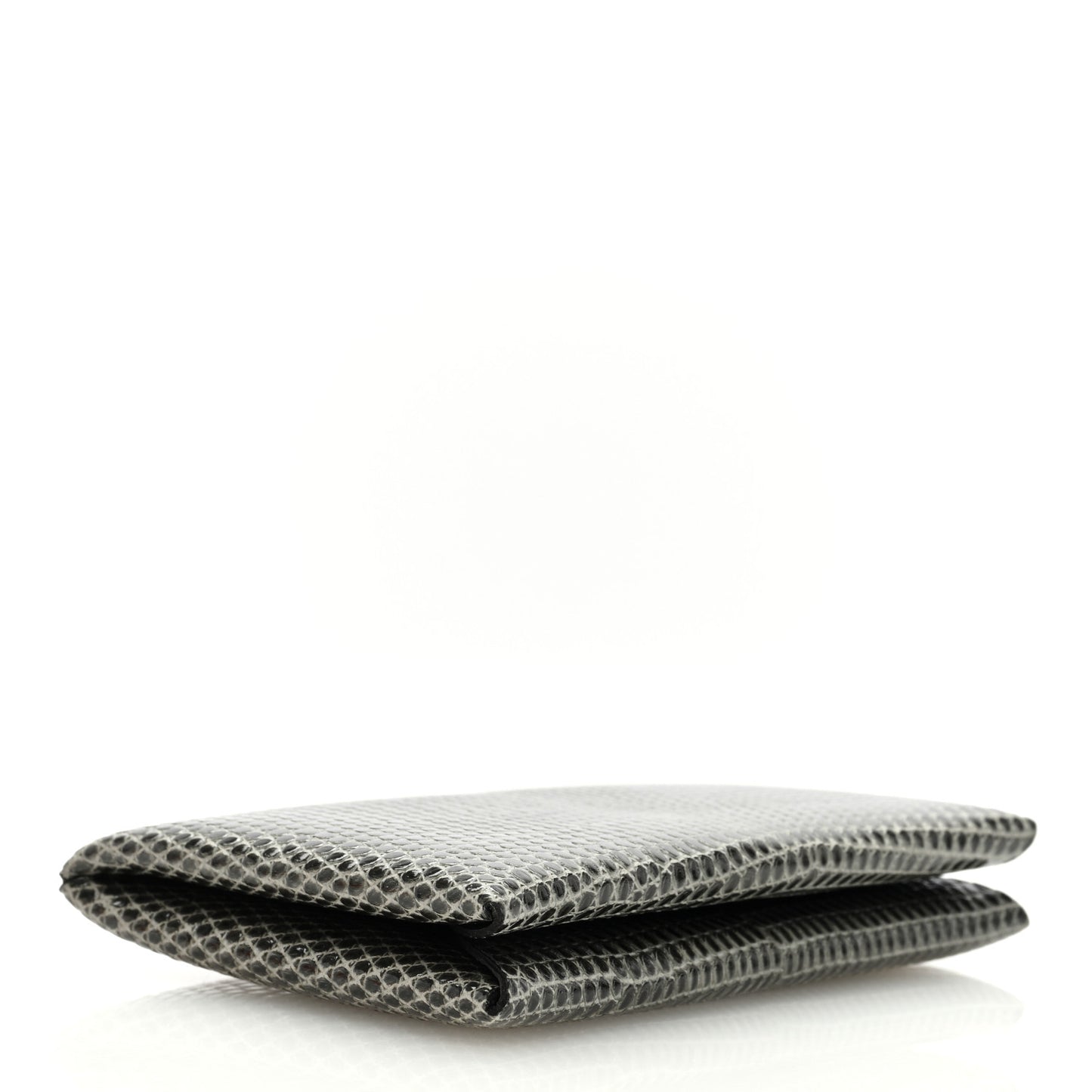 Lizard Calvi Card Case Gris Fonce