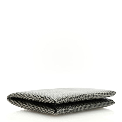 Hermes Lizard Calvi Card Case Gris Fonce 4 of 6