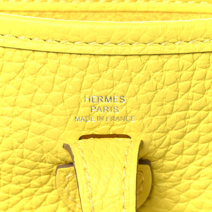 Hermes Taurillon Clemence Quadrille Evelyne TPM Lime Citron Rouge H Mauve Sylvestre 6 of 9