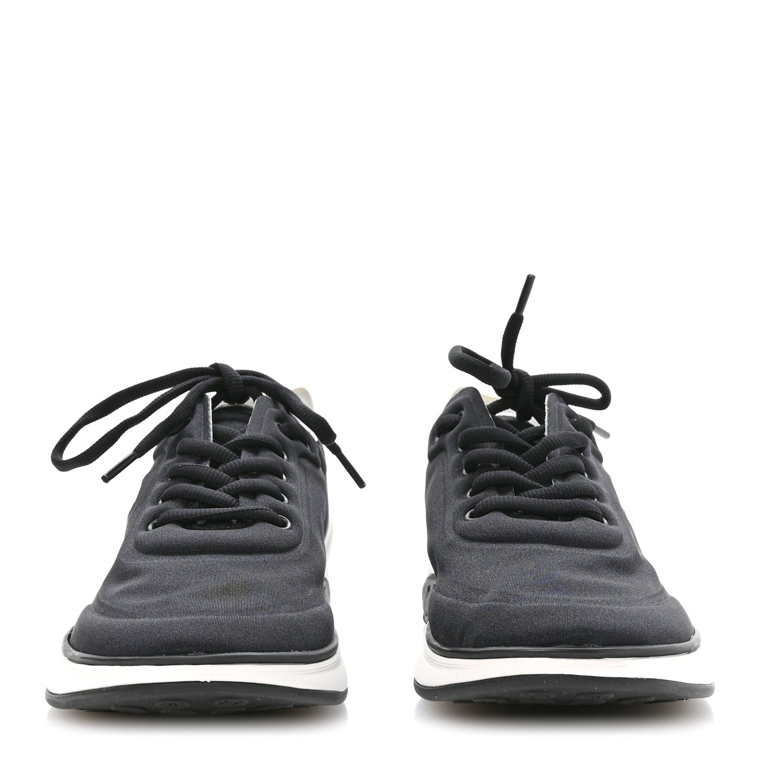 Chanel Lycra CC Sneakers 40.5 Black 3 of 7