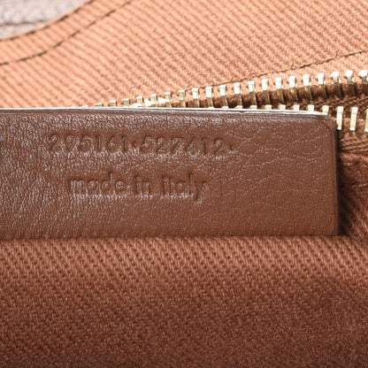 Saint Laurent Calfskin Canvas Medium Muse Two Brown 8 of 14