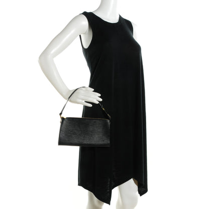 Louis Vuitton Epi Pochette Accessories 24 Black 2 of 7