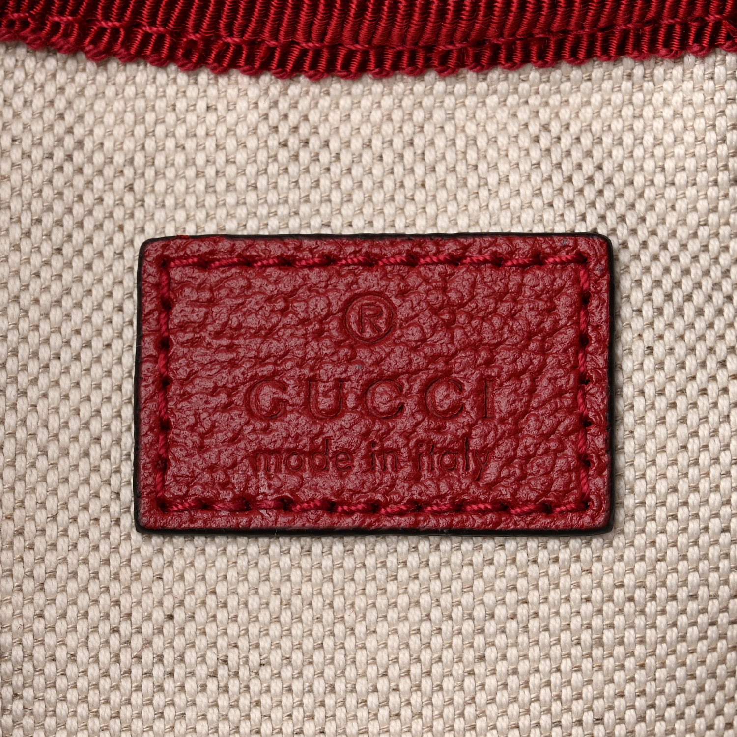 Gucci Grained Calfskin Medium Ophidia Double Buckle Backpack Red 6 of 10