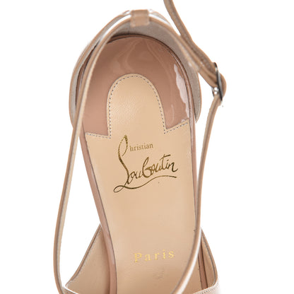 Christian Louboutin Patent Shiny Nappa Crissos 100 Pumps 42 Doudou 7 of 9