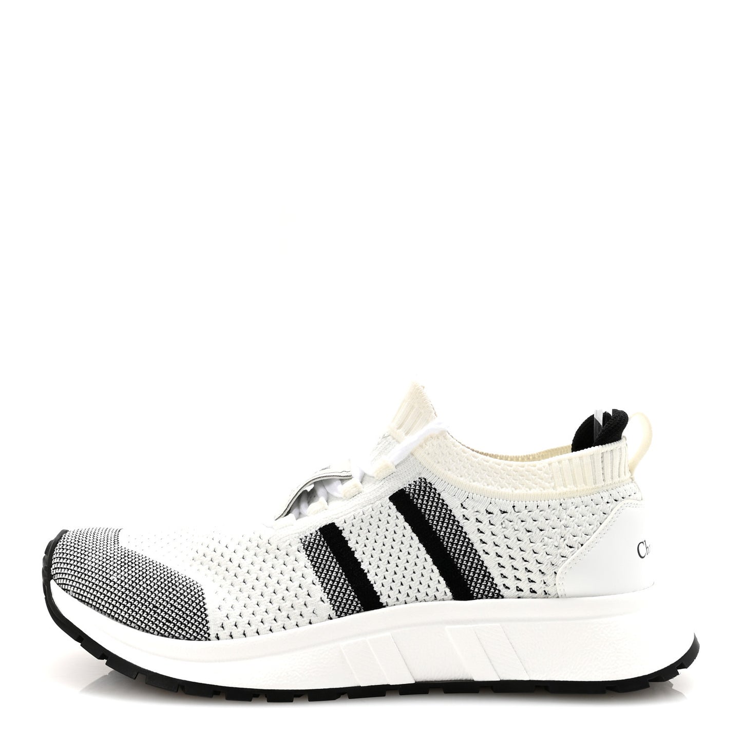 Technical Knit Run'n'Dior Sneakers 40 White Black