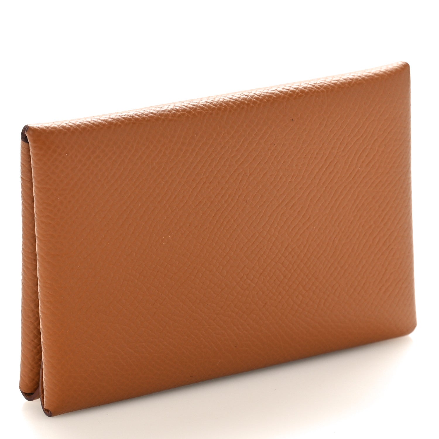 Hermes Epsom Calvi Duo Card Case Gold 3 of 8