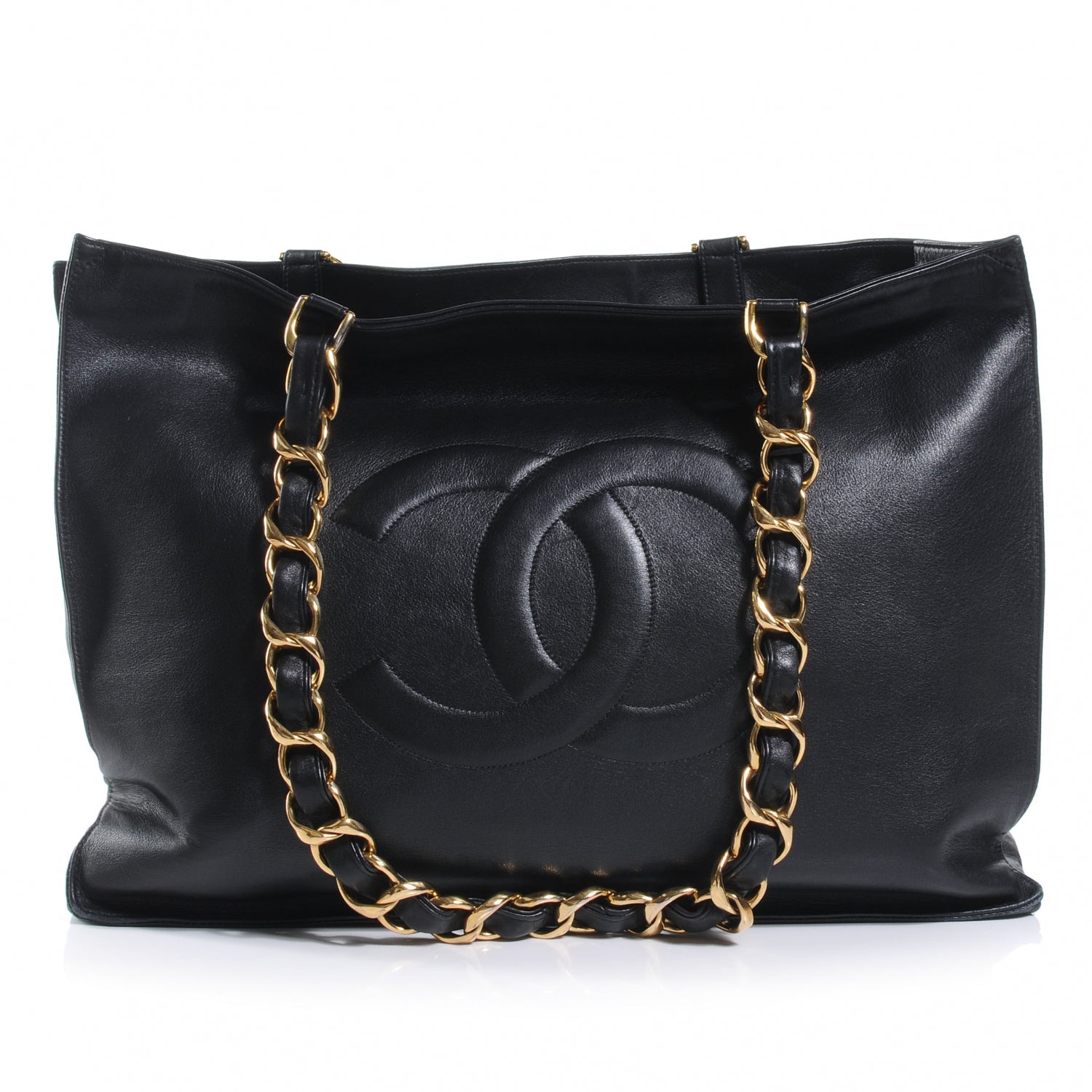 Chanel Lambskin Jumbo Shoulder Bag Black 1 of 8