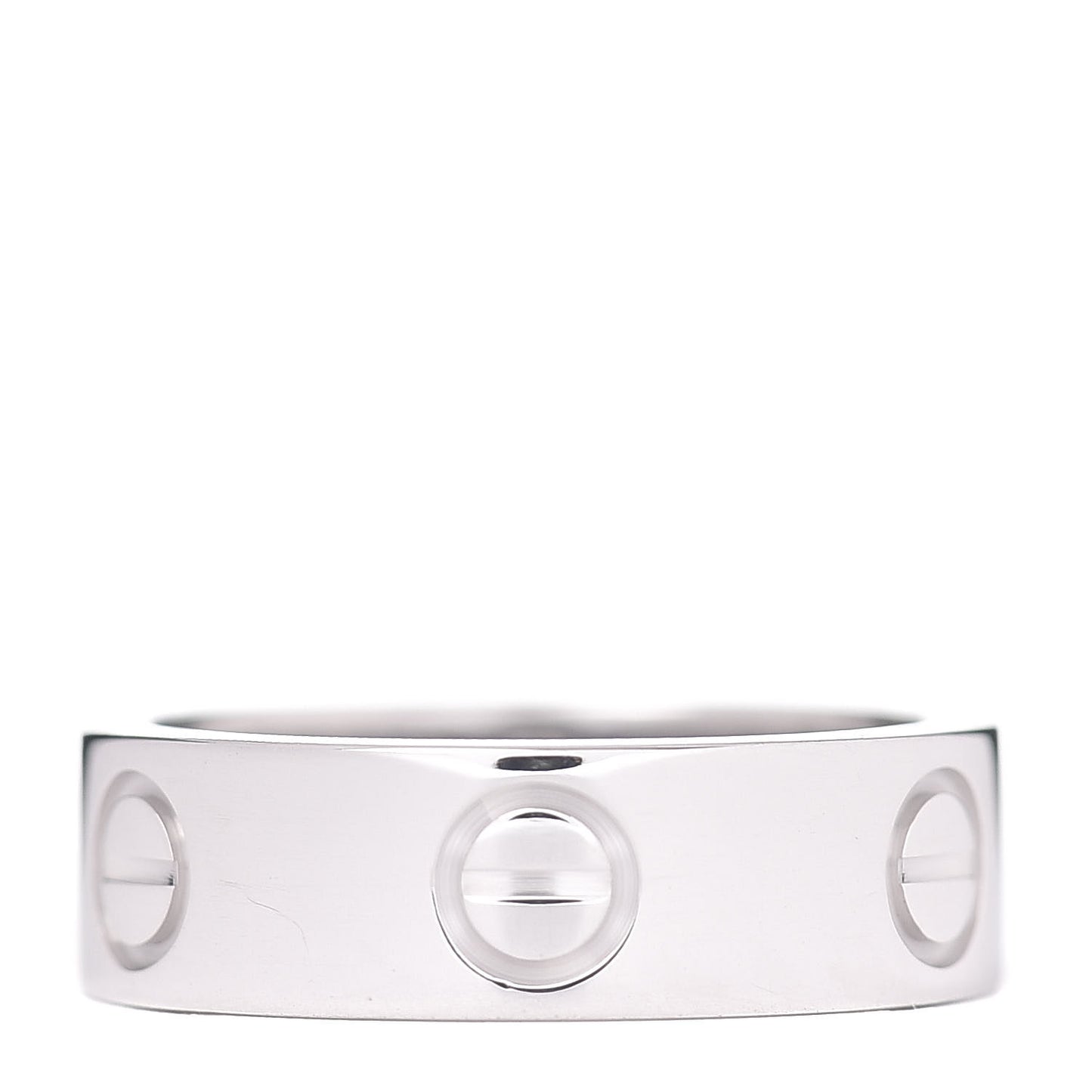 18K White Gold 5.5mm LOVE Ring 49 4.75