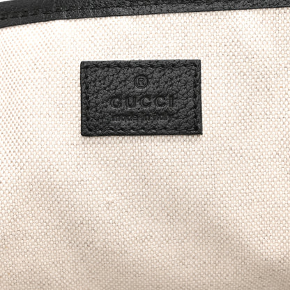 Gucci Textured Dollar Calfskin Medium Ophidia Shoulder Tote Bag Black 6 of 11