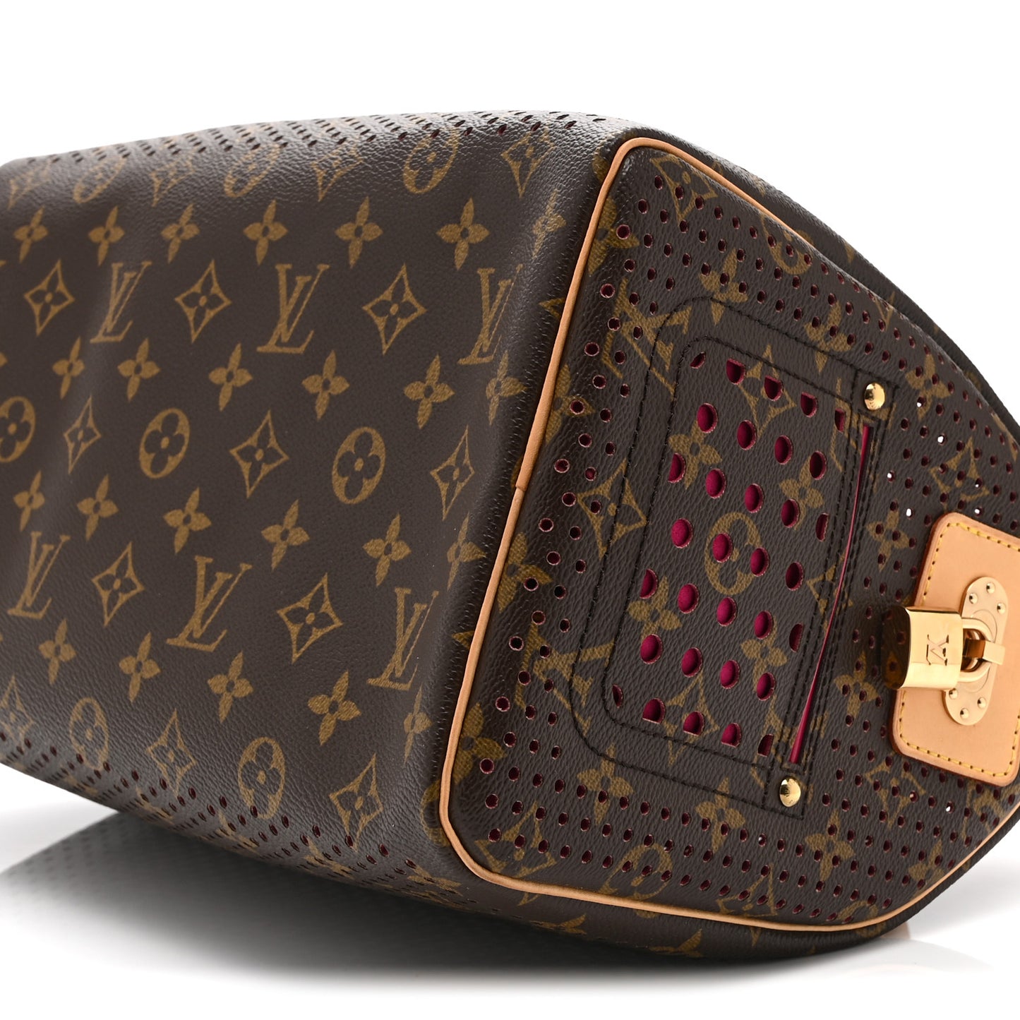 Monogram Perforated Speedy 30 Fuchsia