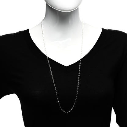 Tiffany Sterling Silver Oval Link Chain Necklace 30" 2 of 5