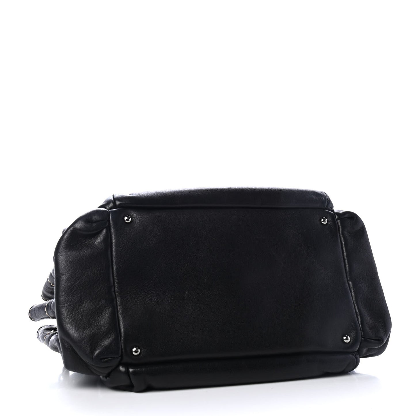 Lambskin Rock and Chic Shoulder Bag Black