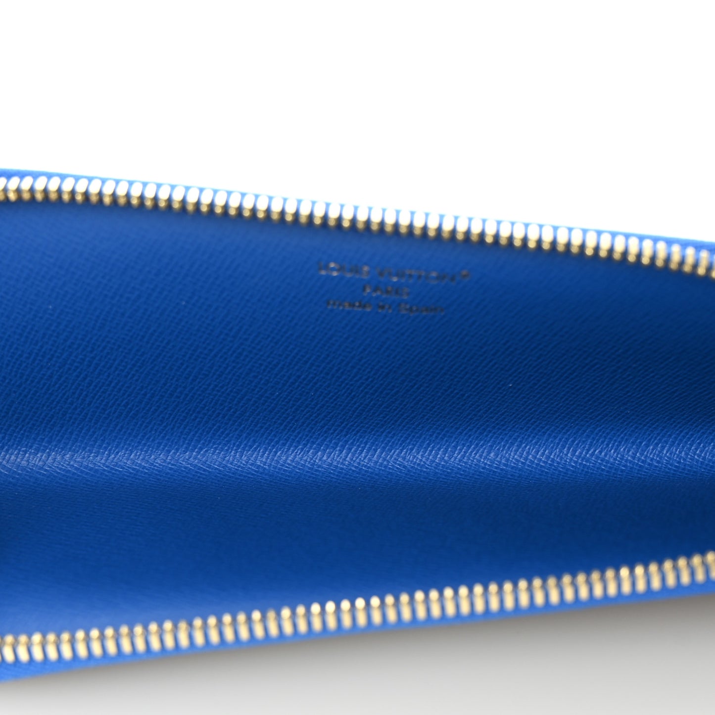 Monogram Charlotte Pencil Pouch Blue