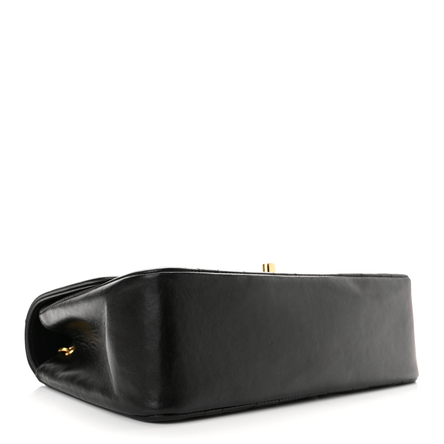 Lambskin Quilted Small Single Flap Black