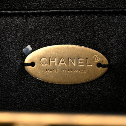 Chanel Resin Velvet Kiss Lock Clutch Black 6 of 9