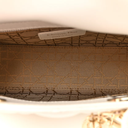 Christian Dior Lambskin Cannage Small My ABCDior Lady Dior White 5 of 12
