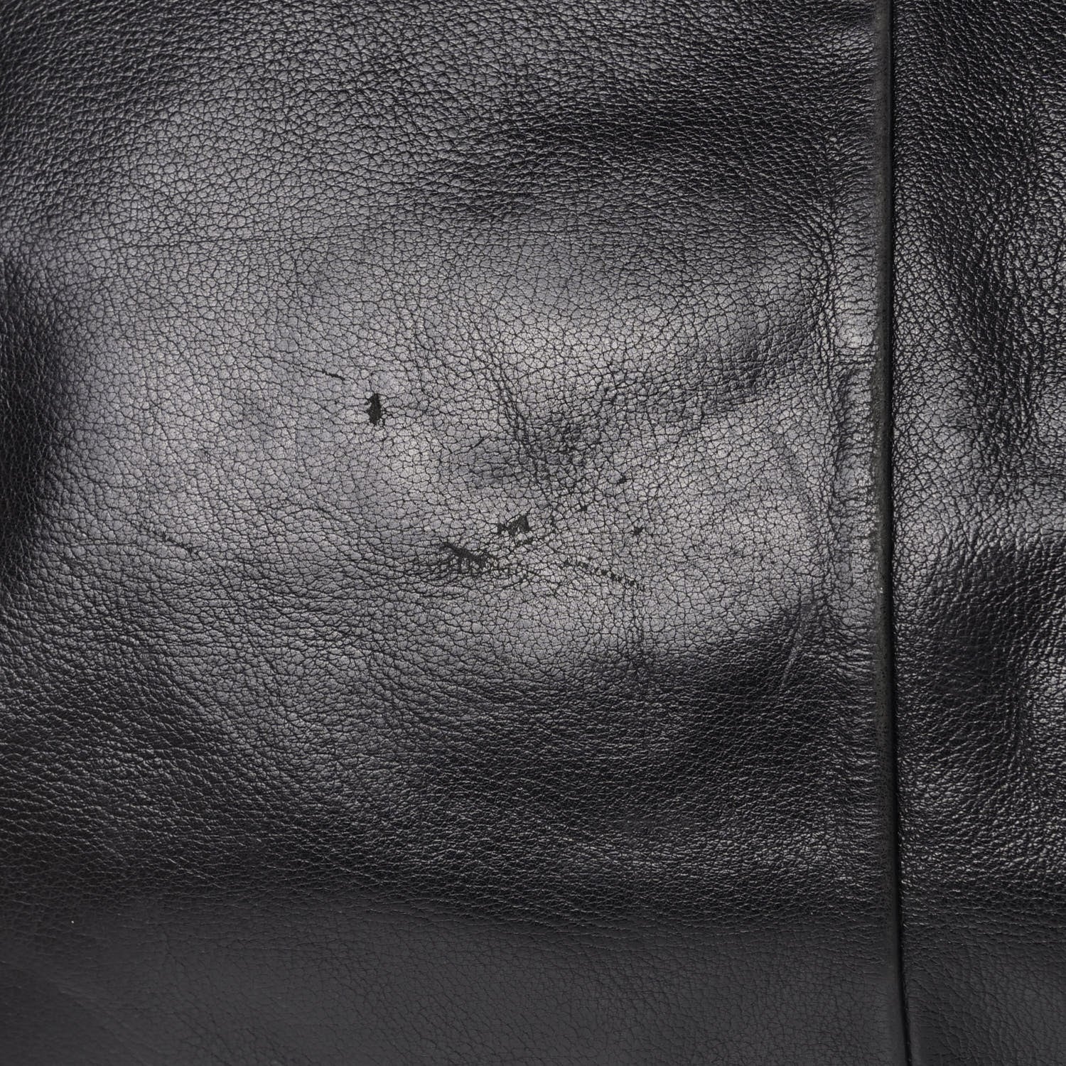 Saint Laurent Calfskin Studded Drawstring Tote Black 7 of 7