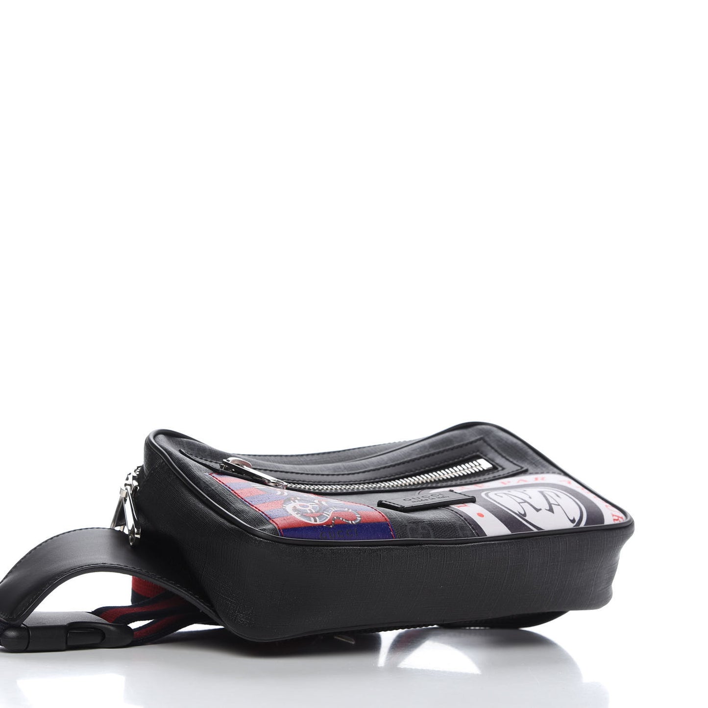 GG Supreme Monogram Night Courrier Belt Bag Black Multicolor