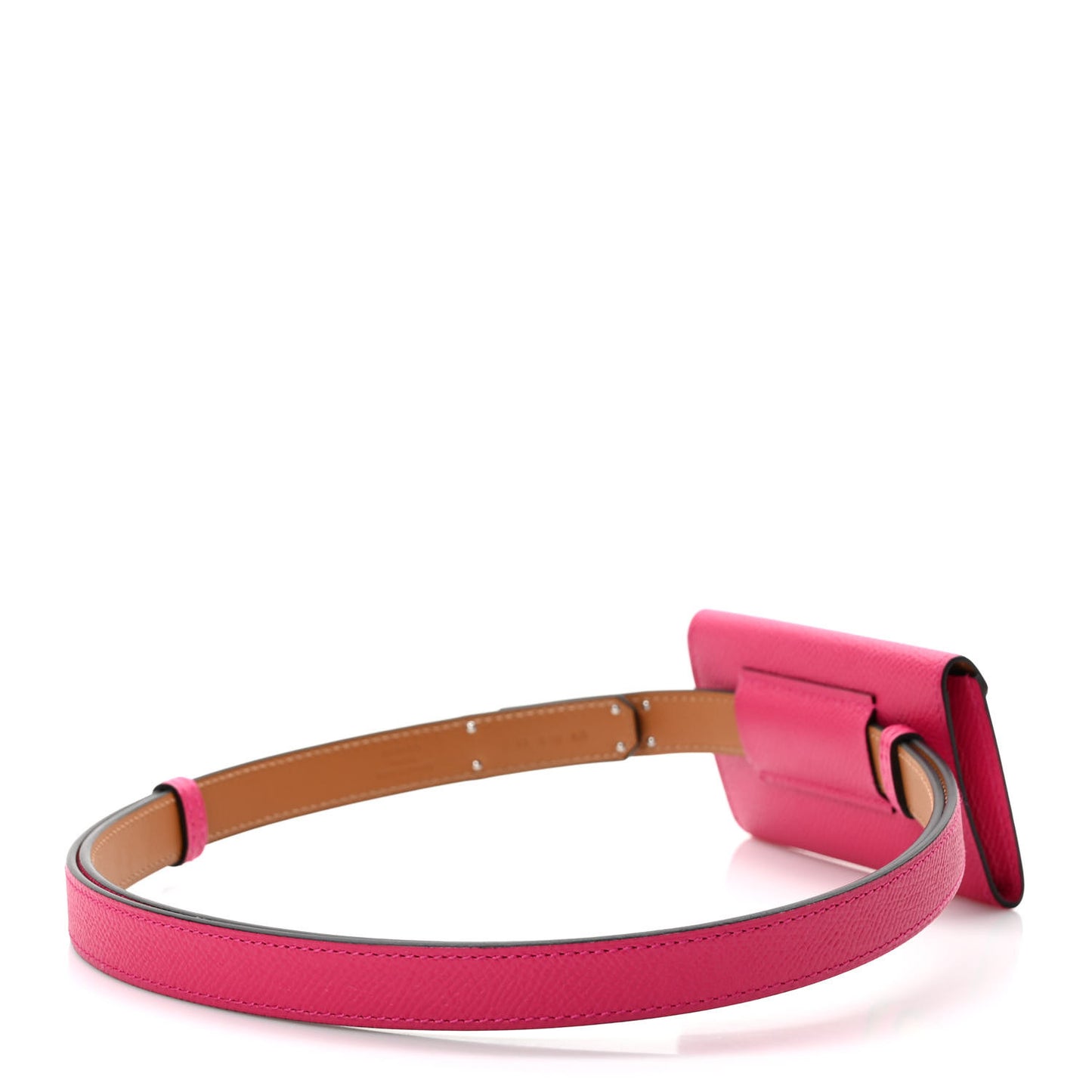Epsom Kelly Pocket Belt Rose Mexico