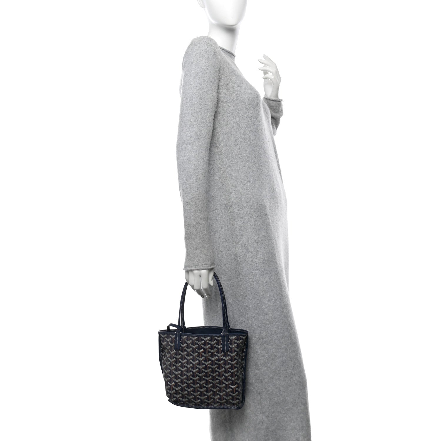 Goyard Goyardine Reversible Mini Anjou Navy 2 of 19