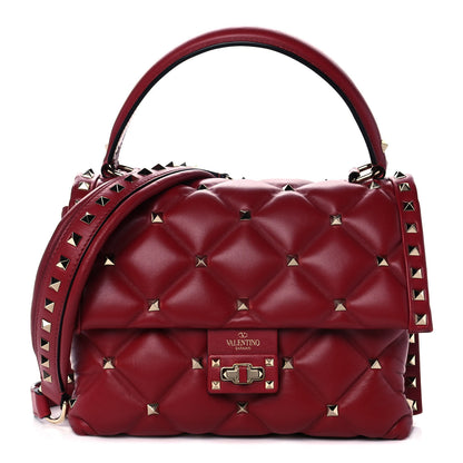 Valentino Garavani Nappa Medium Candystud Top Handle Bag Rosso Valentino 1 of 14