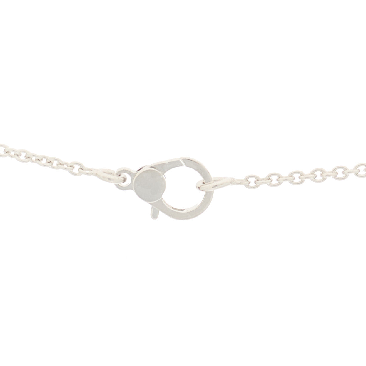 Hermes 18K White Gold Diamond Finesse Pendant Necklace 6 of 12
