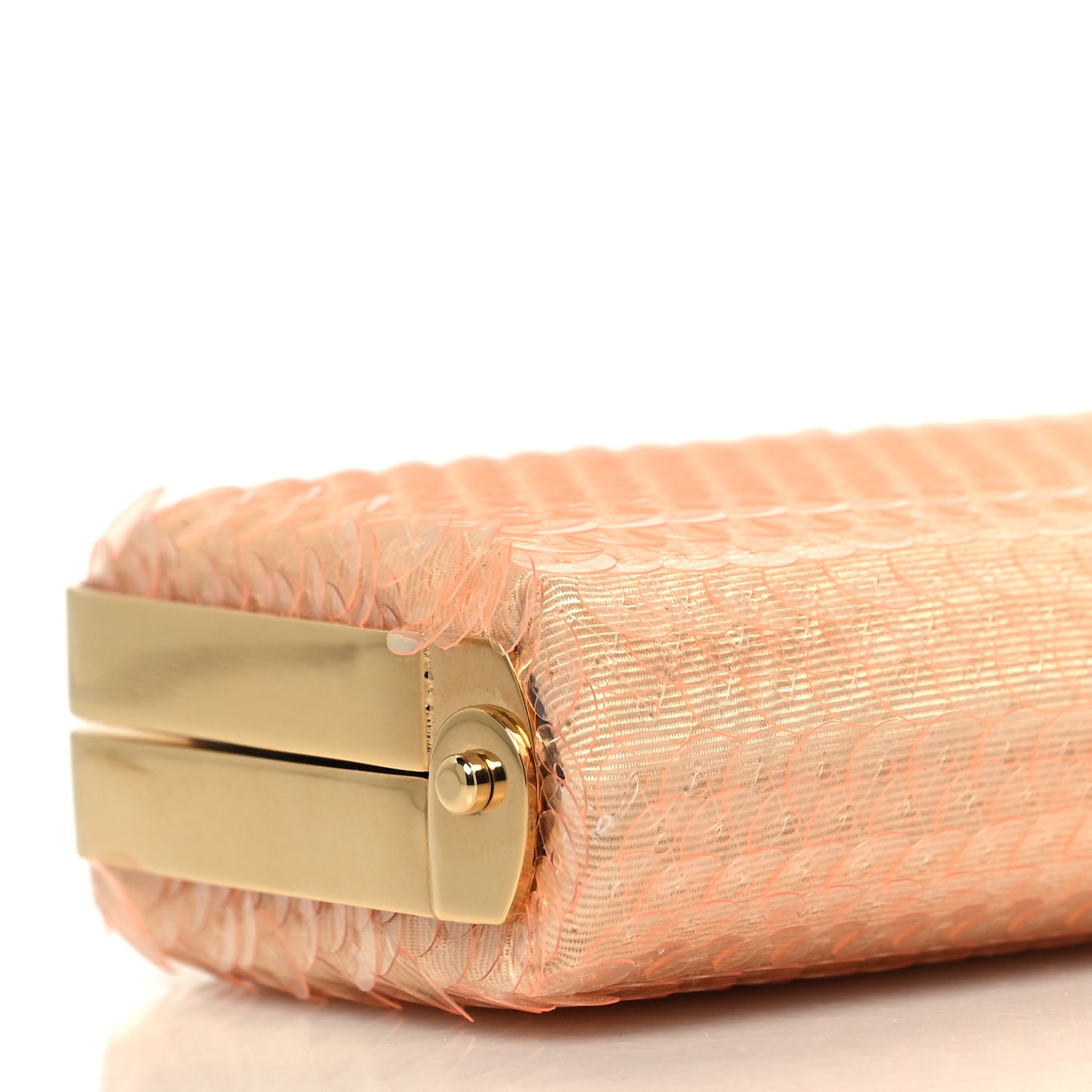 Sequin Moire Small Broadway Evening Bag Neutral