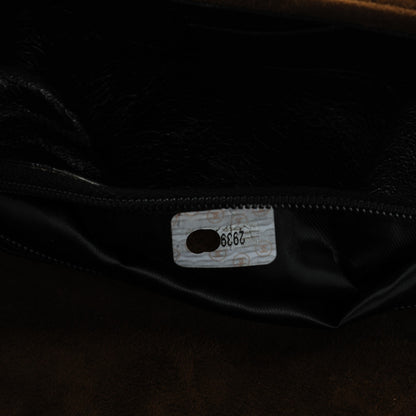 Chanel Suede Quilted Shoulder Bag Brown 9 of 9