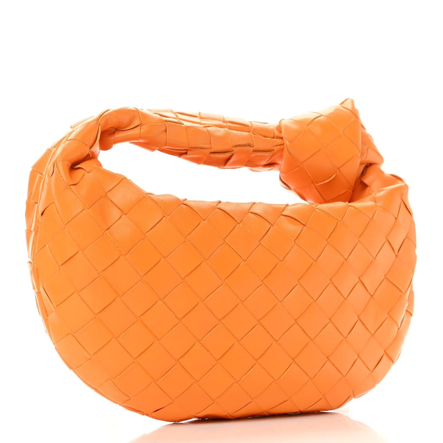 Nappa Intrecciato Mini Jodie Tangerine