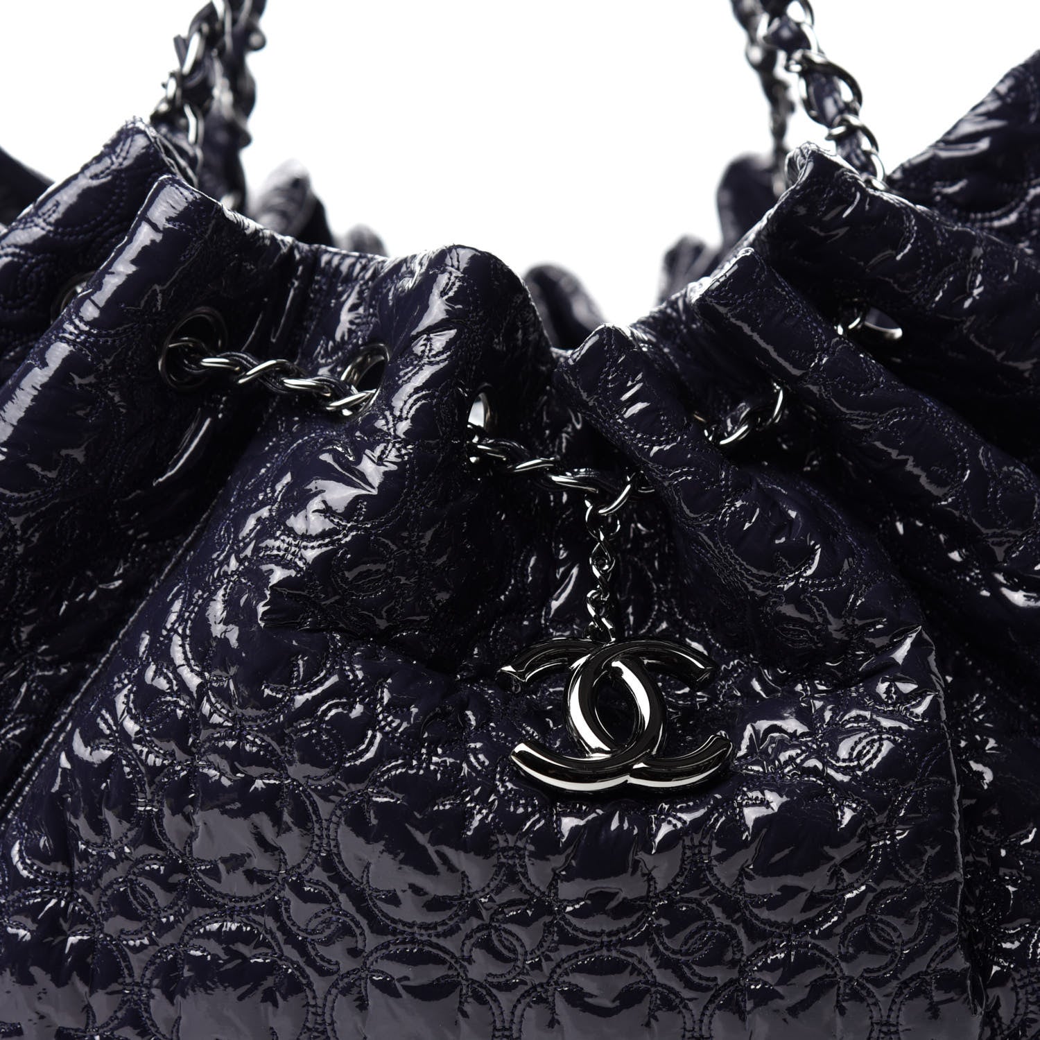 Chanel Vinyl Rock In Moscow Cabas Tote Navy 10 of 10