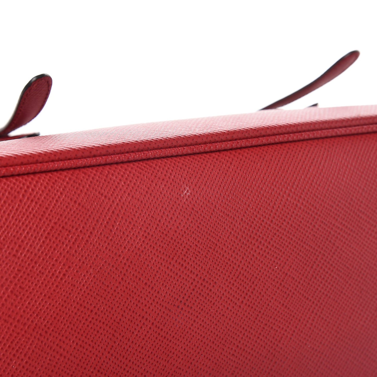 Saffiano Cuir Convertible Top Handle Tote Fuoco