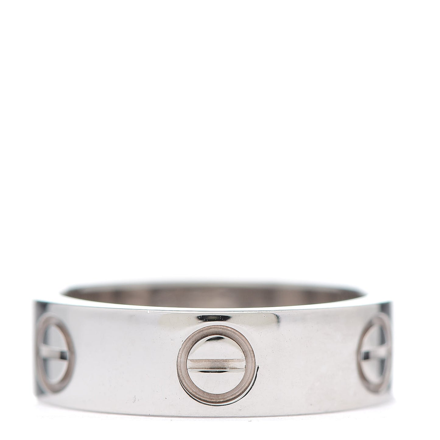 18K White Gold 5.5mm LOVE Ring 51 5.75