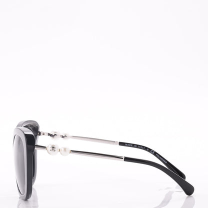 Chanel Acetate Polarized Butterfly Winter Pearl Sunglasses 5339-H-A Black 4 of 8