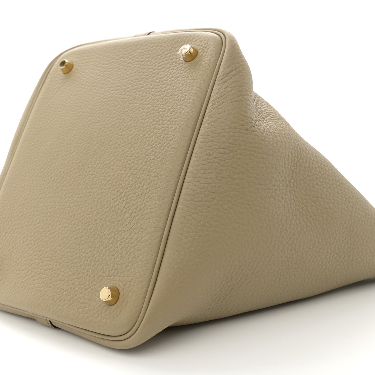 Taurillon Clemence Picotin Lock 22 MM Beige Marfa