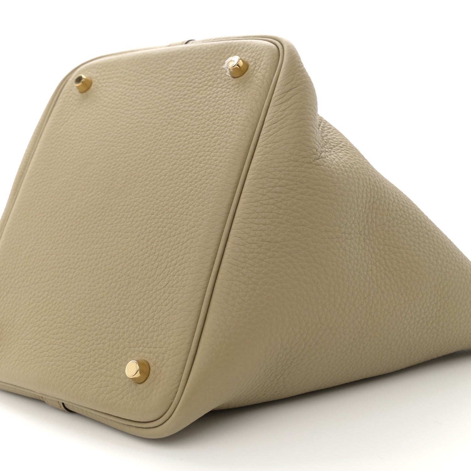 Hermes Taurillon Clemence Picotin Lock 22 MM Beige Marfa 10 of 12