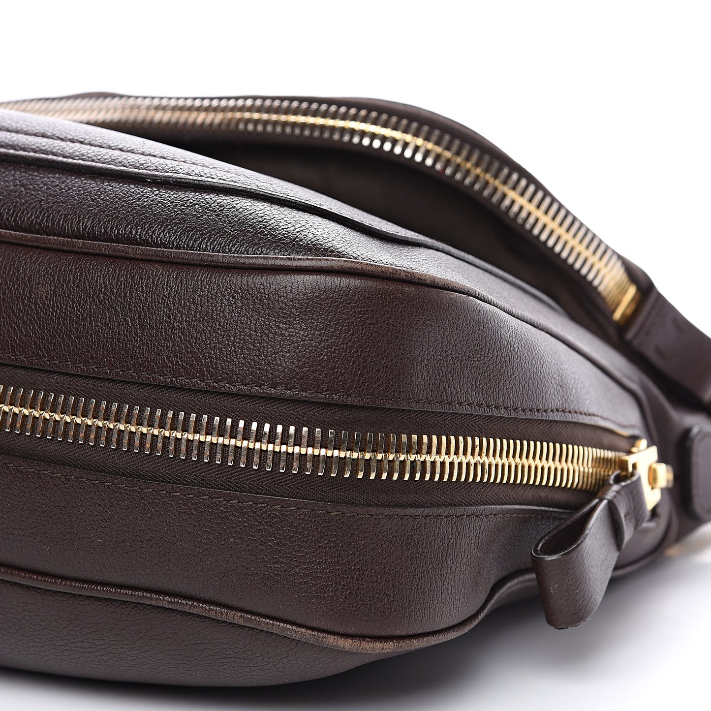Pebbled Calfskin Large Jennifer Dark Brown