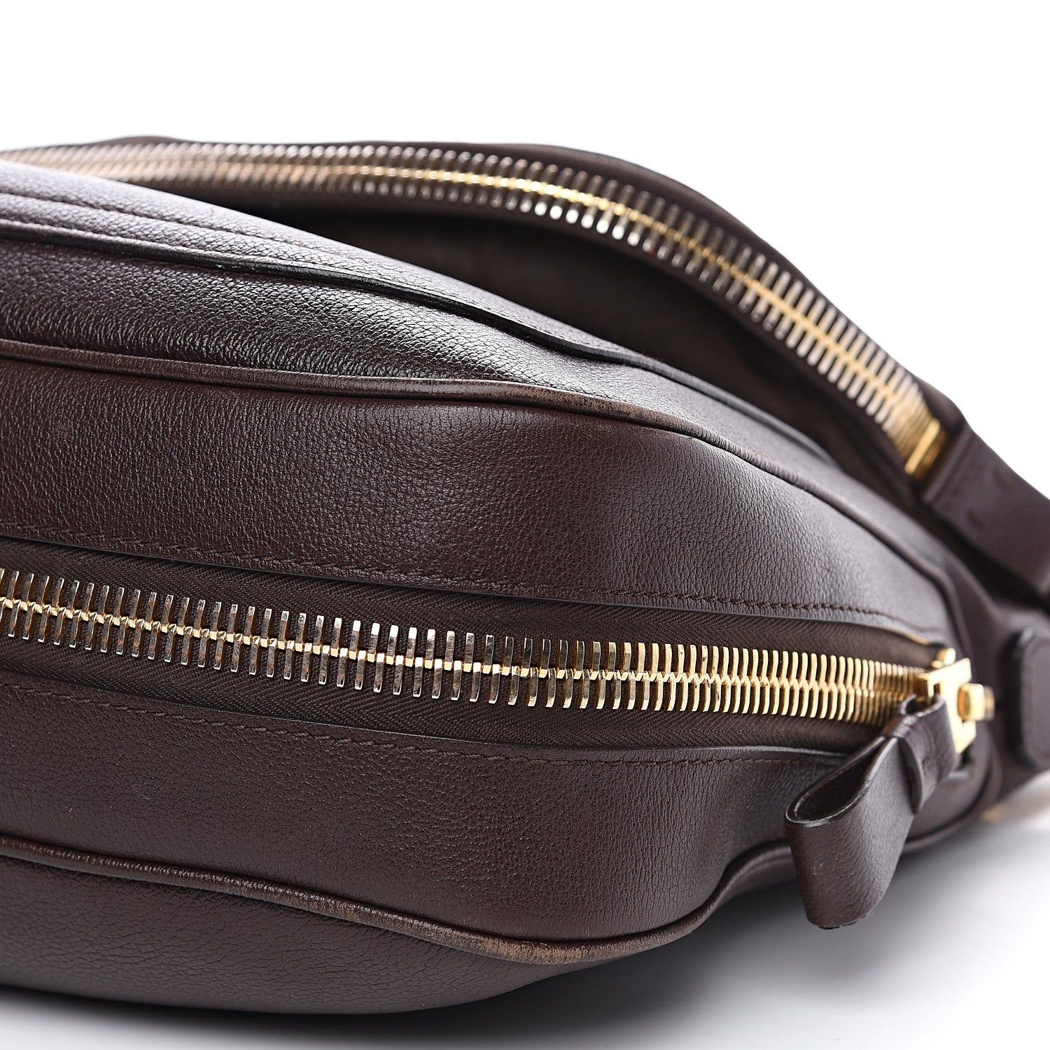 Tom Ford Pebbled Calfskin Large Jennifer Dark Brown 13 of 14