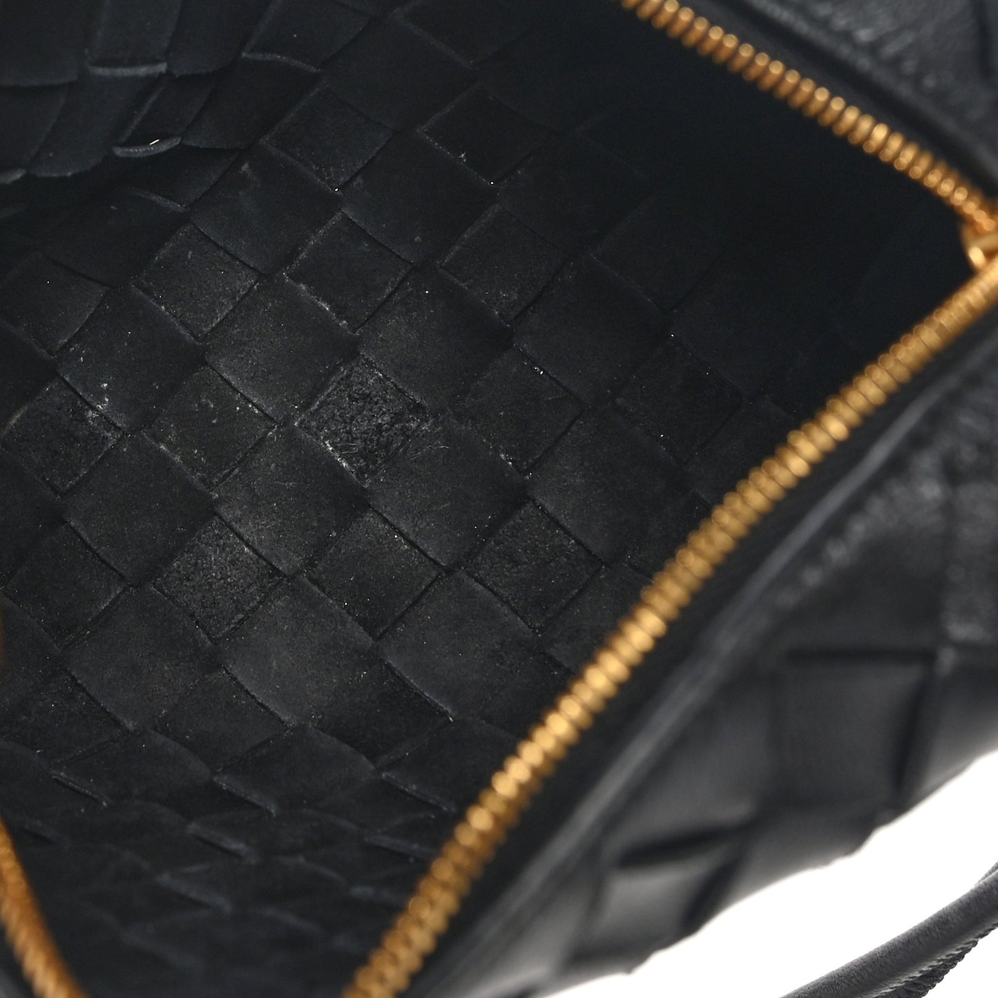 Nappa Intrecciato Mini Loop Camera Bag Black