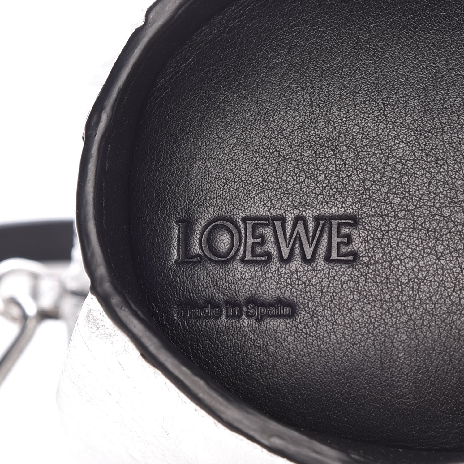 Loewe Metalic Calfskin Mini Elephant Crossbody Bag Silver 7 of 7