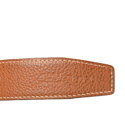 Hermes Box Togo 32mm H Belt 85 Black Gold 3 of 4