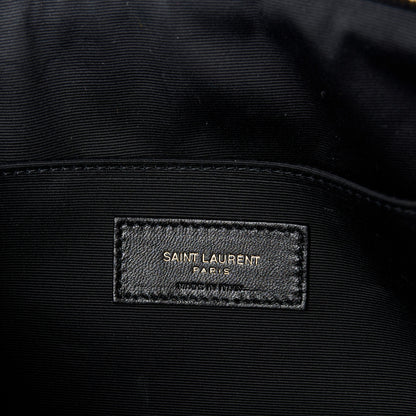 Saint Laurent Lambskin Monogram Medium Sade Puffer Pouch Black 6 of 10