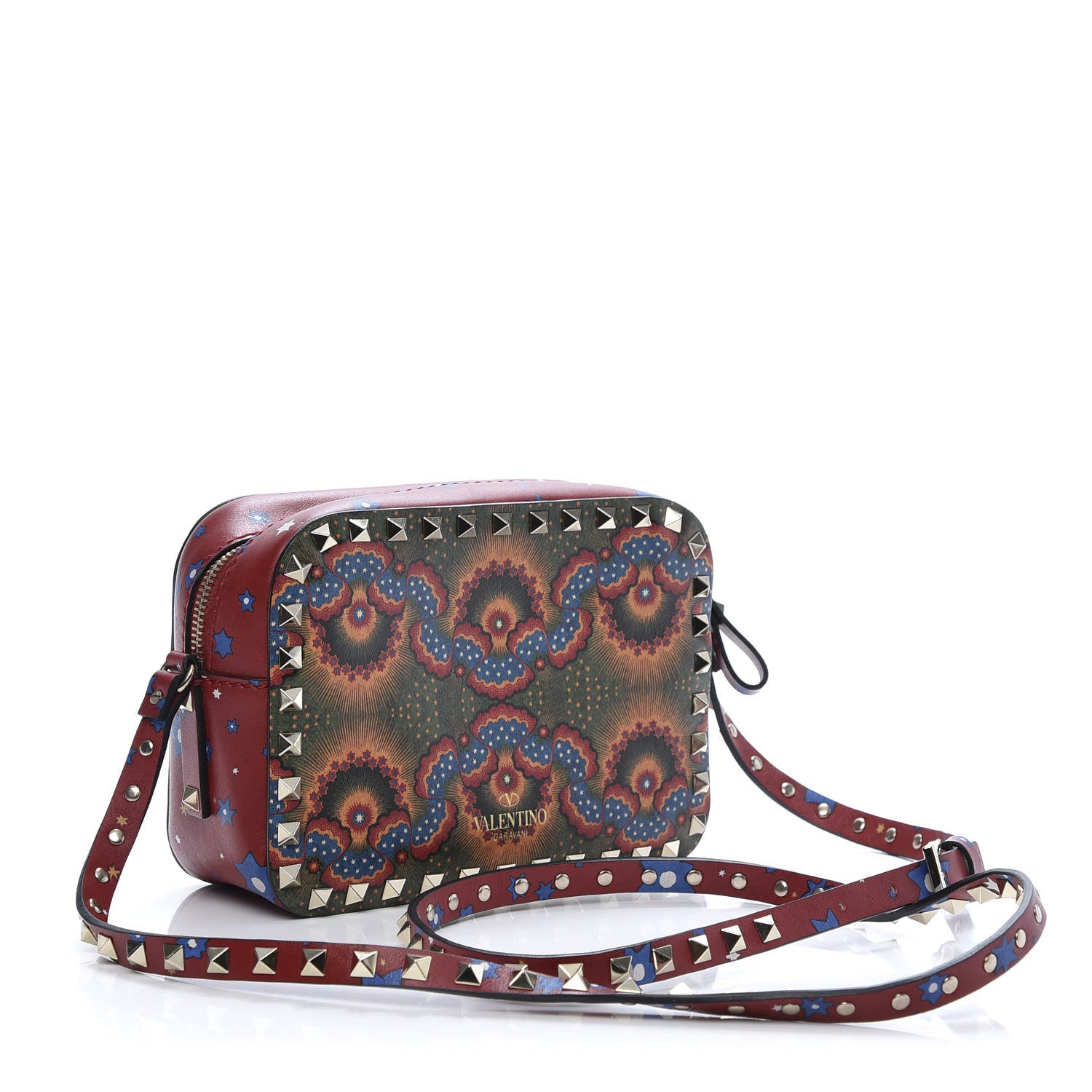 Valentino Garavani Vitello Enchanted Wonderland Rockstud Camera Crossbody Bag Multicolor 3 of 9
