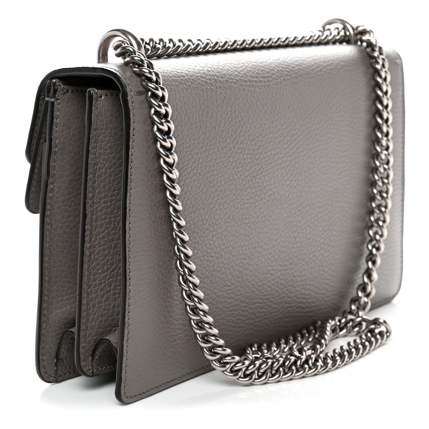 Gucci Pebbled Calfskin Small Dionysus Shoulder Bag Dusty Grey 3 of 11