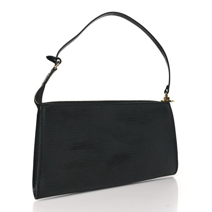 Louis Vuitton Epi Pochette Accessories 24 Black 3 of 10
