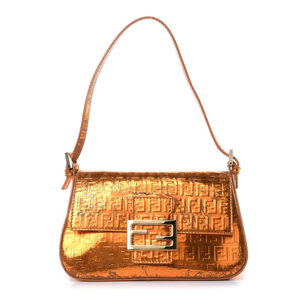 Fendi Vitello Mirror FF Embossed Mini Mama Baguette 1 of 17