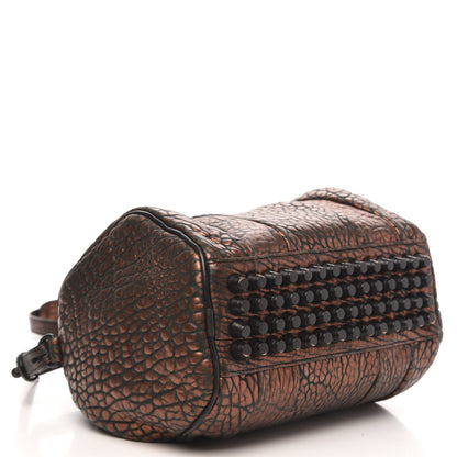 Alexander Wang Metallic Pebbled Lambskin Rockie Bronze Black Hardware 4 of 13