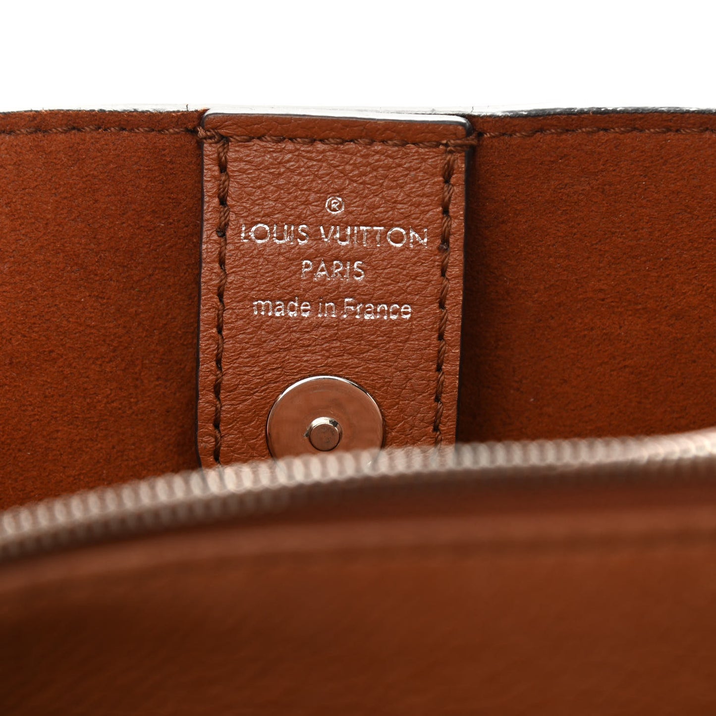 Calfskin Lockmeto Caramel Creme Black