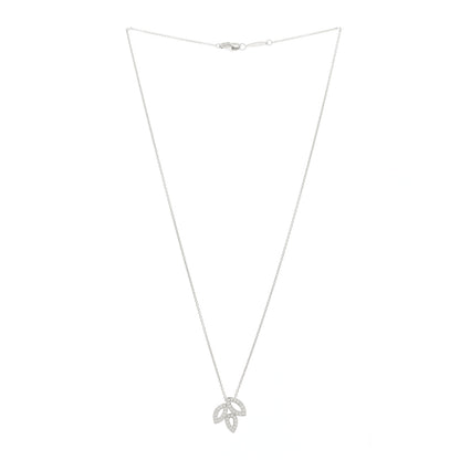 Harry Winston Platinum Diamond Small Lily Cluster Pendant Necklace 2 of 5