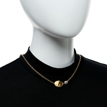 Marco Bicego 18K Yellow White Gold Diamond Grande Siviglia Necklace 2 of 5