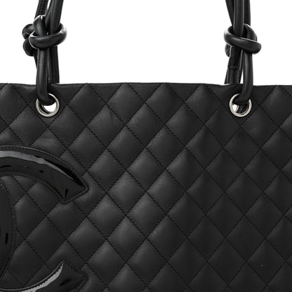 Chanel Calfskin Quilted Large Cambon Tote Black 8 of 12